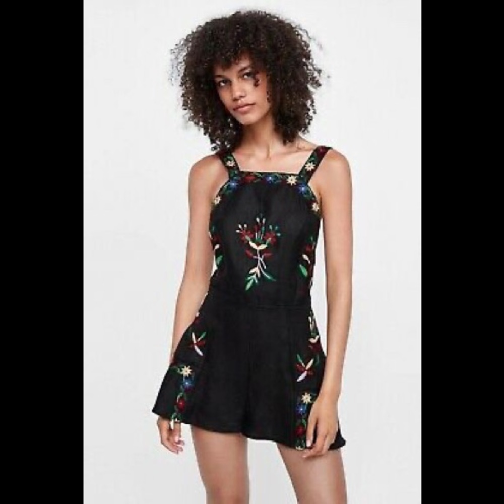 Zara  Embroidered Romper